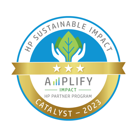 Image megahertz partenaire 3 étoiles du programme HP Amplify Impact